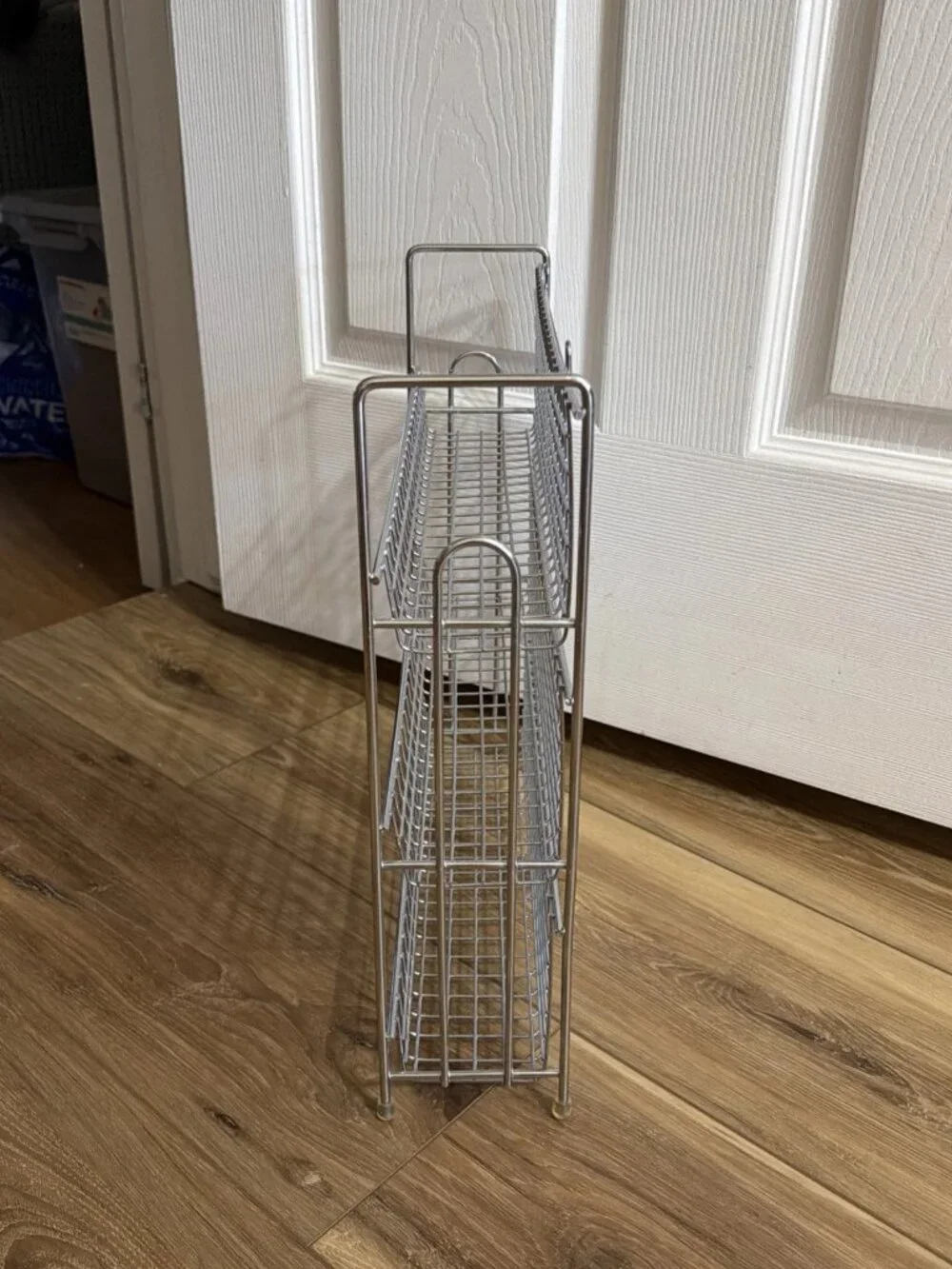 3-Tier Sturdy Metal Spice Rack - Freestanding or Wall Mounted - Silver
